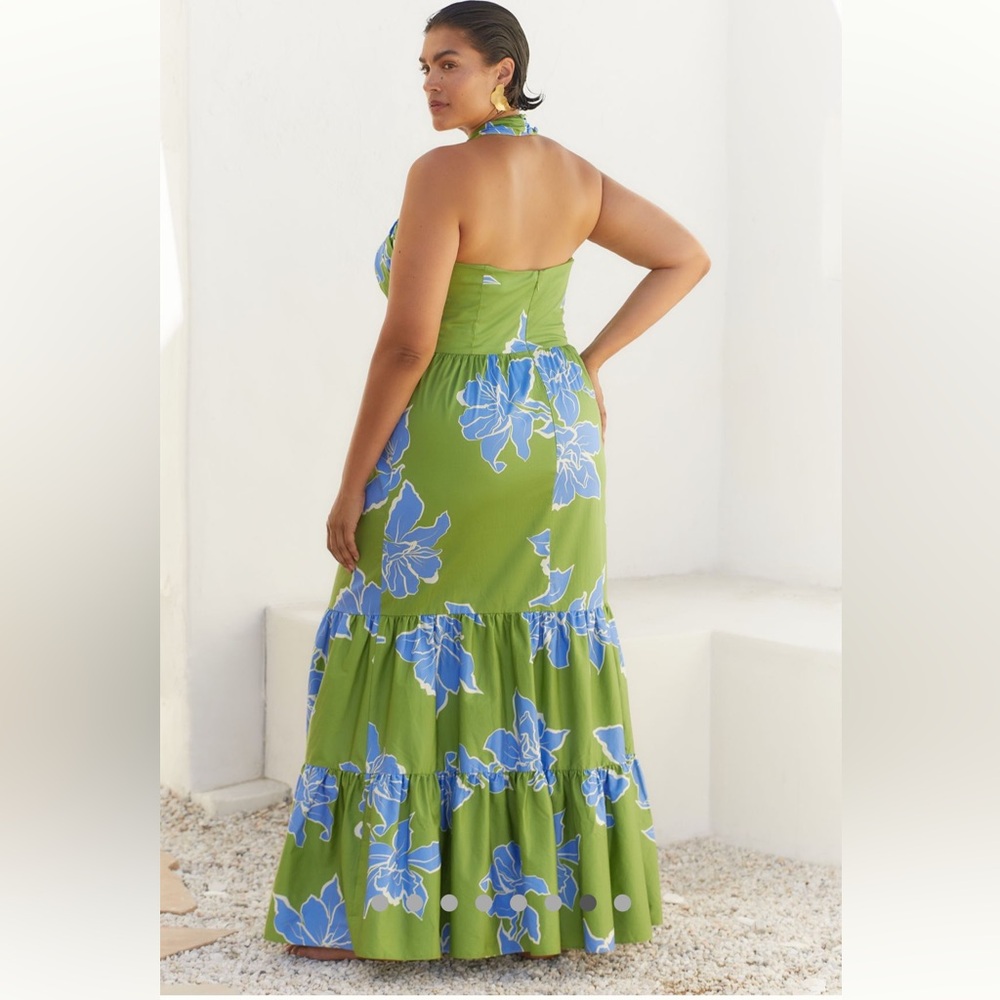 Hutch Joslin Cotton Sateen Midi-Dress Anthropologie - Picture 8 of 11